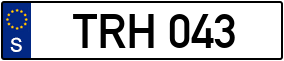 Trailer License Plate